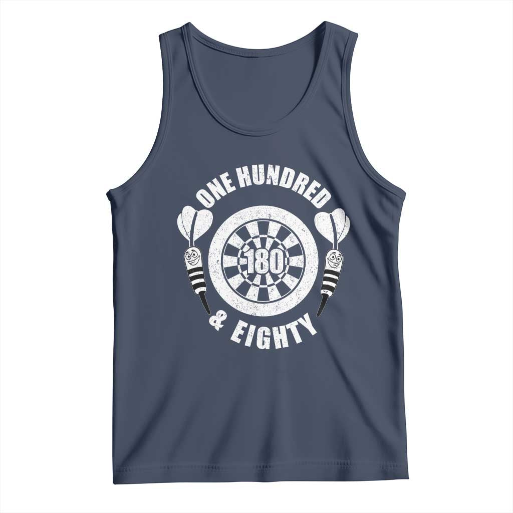 Triple 20 Master Dartist Gift Tank Top One Hundred And Eighty TS12 Navy Print Your Wear