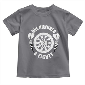 Triple 20 Master Dartist Gift Toddler T Shirt One Hundred And Eighty TS12 Charcoal Print Your Wear