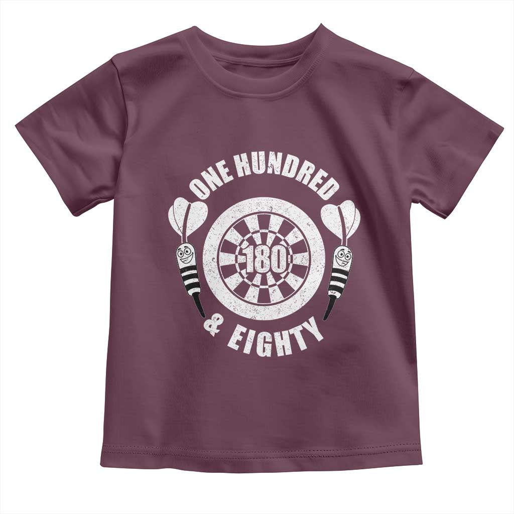 Triple 20 Master Dartist Gift Toddler T Shirt One Hundred And Eighty TS12 Maroon Print Your Wear