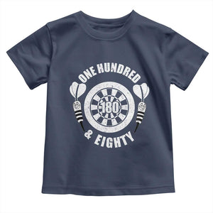Triple 20 Master Dartist Gift Toddler T Shirt One Hundred And Eighty TS12 Navy Print Your Wear