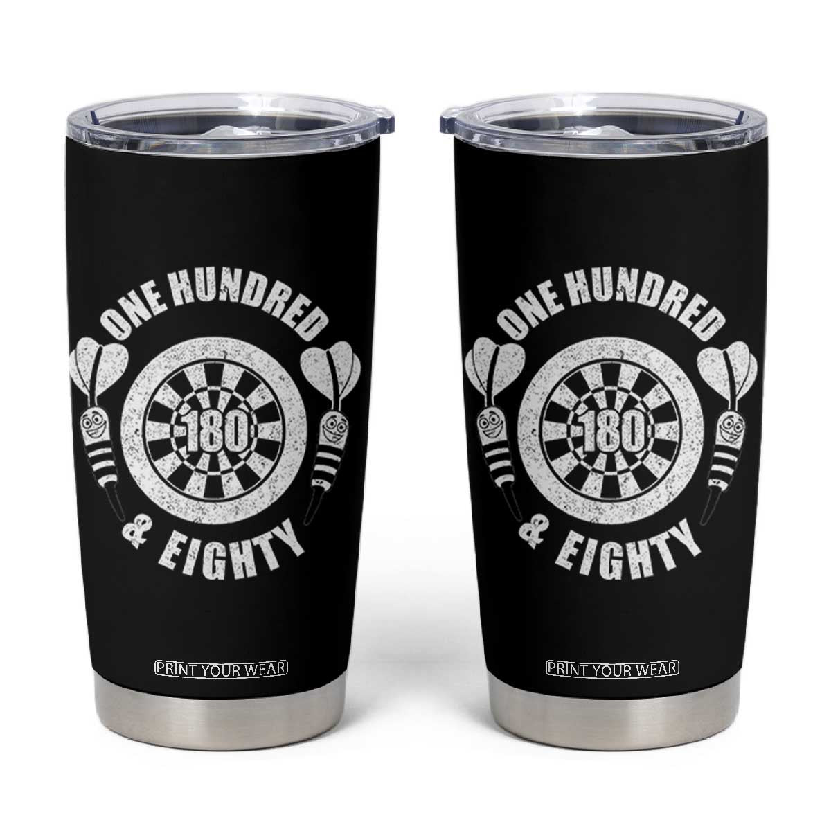 Triple 20 Master Dartist Gift Tumbler Cup One Hundred And Eighty TS12 Black Print Your Wear
