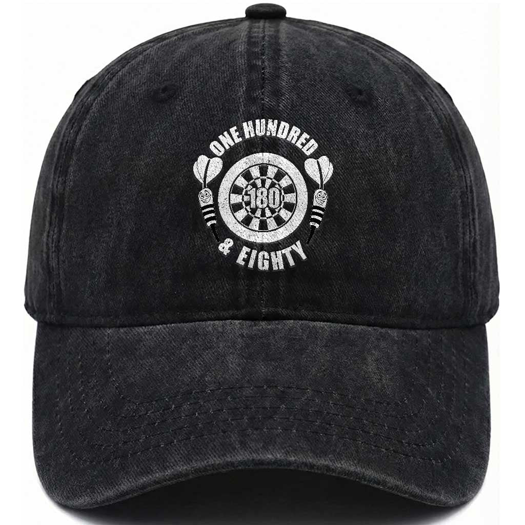 Triple 20 Master Dartist Gift Washed Cotton Baseball Cap One Hundred And Eighty TS12 Print Your Wear