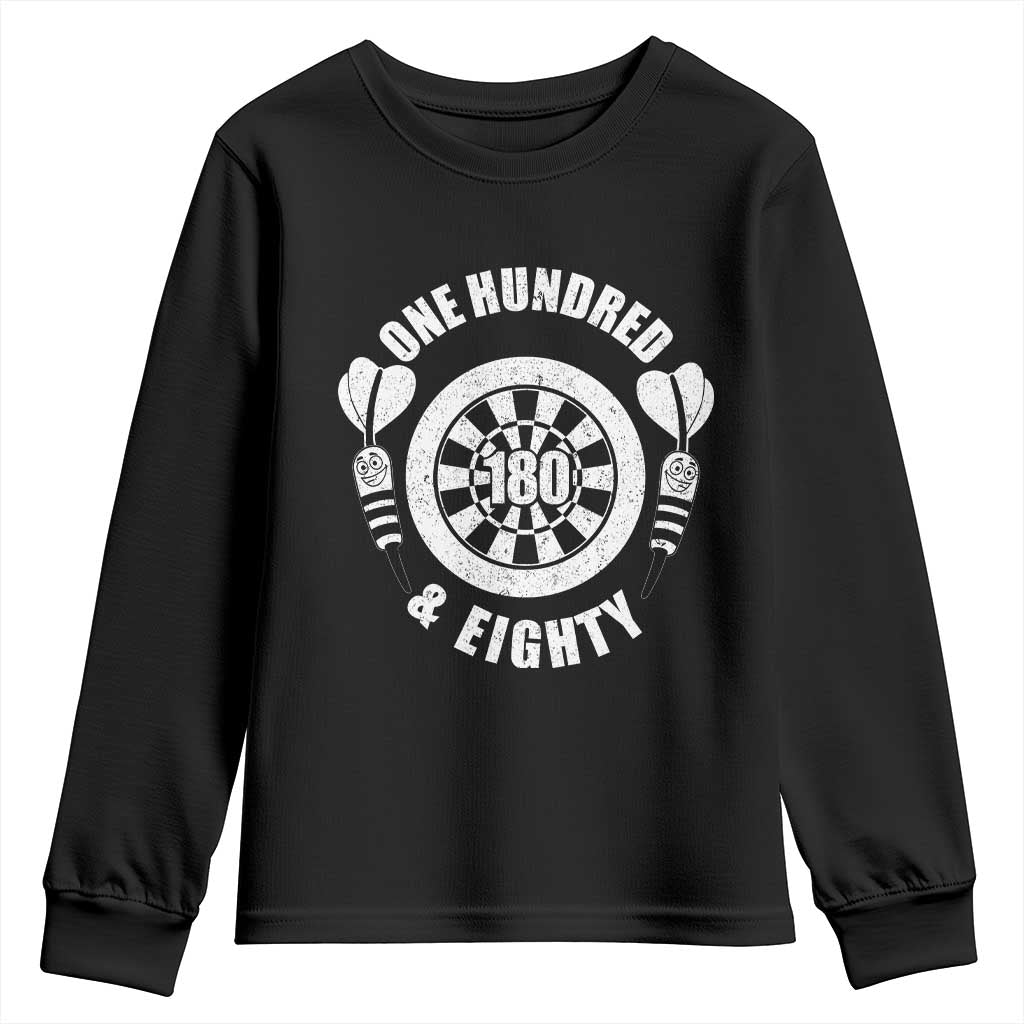 Triple 20 Master Dartist Gift Youth Sweatshirt One Hundred And Eighty TS12 Black Print Your Wear