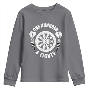 Triple 20 Master Dartist Gift Youth Sweatshirt One Hundred And Eighty TS12 Charcoal Print Your Wear