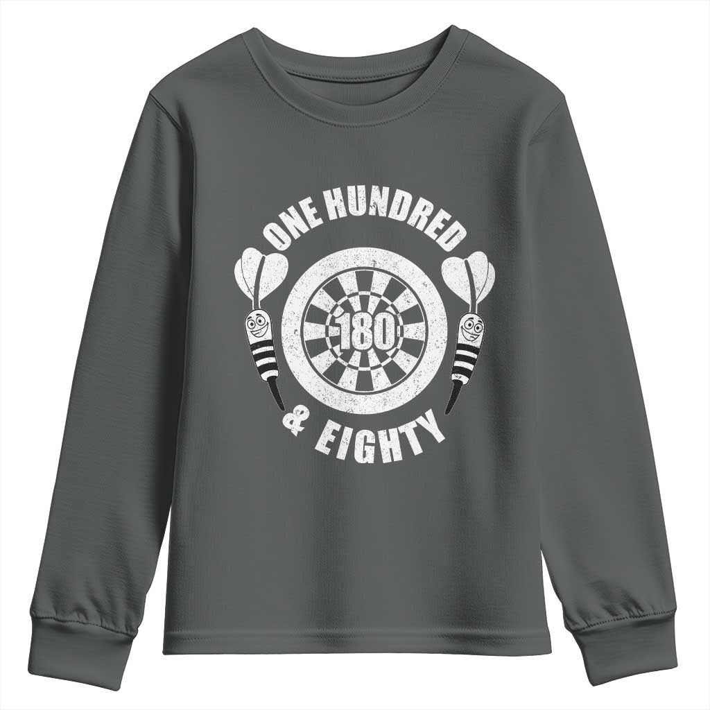 Triple 20 Master Dartist Gift Youth Sweatshirt One Hundred And Eighty TS12 Dark Heather Print Your Wear