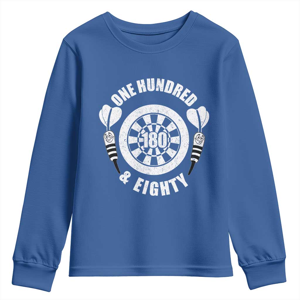 Triple 20 Master Dartist Gift Youth Sweatshirt One Hundred And Eighty TS12 Royal Blue Print Your Wear