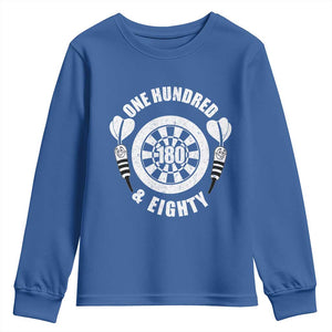 Triple 20 Master Dartist Gift Youth Sweatshirt One Hundred And Eighty TS12 Royal Blue Print Your Wear