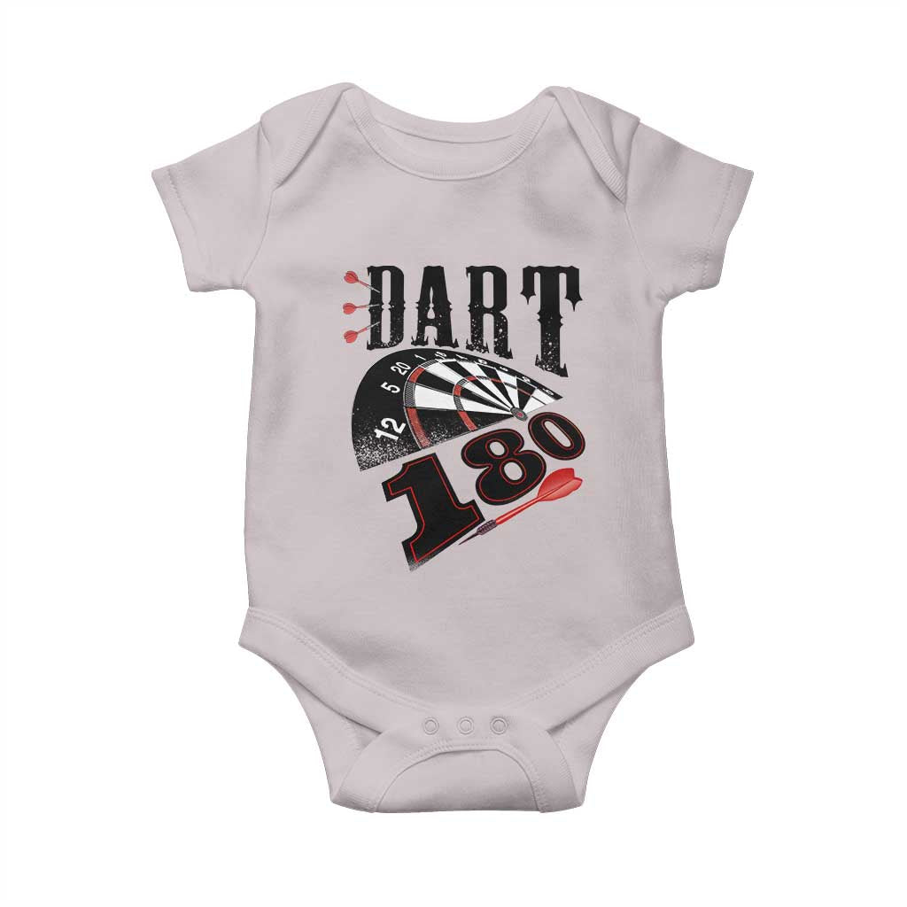 Max Score 180 Darts Lover Baby Onesie Darts Team Party Gift TS12 Ice Gray Print Your Wear