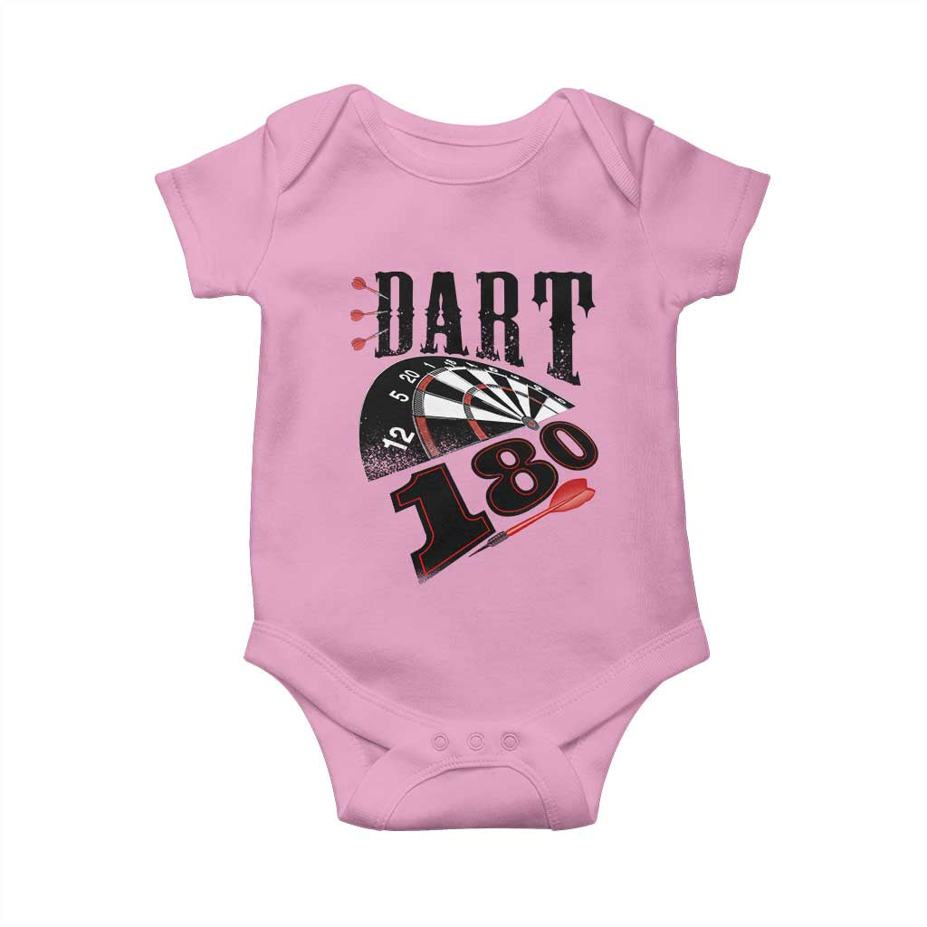 Max Score 180 Darts Lover Baby Onesie Darts Team Party Gift TS12 Light Pink Print Your Wear