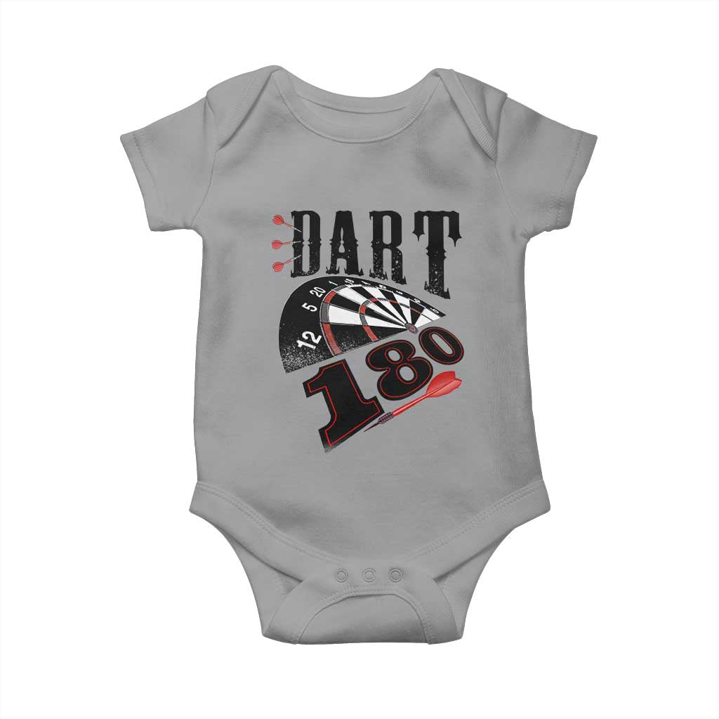 Max Score 180 Darts Lover Baby Onesie Darts Team Party Gift TS12 Sport Gray Print Your Wear