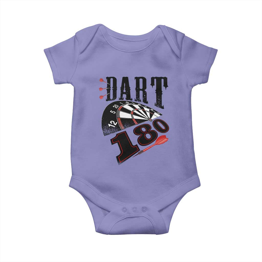 Max Score 180 Darts Lover Baby Onesie Darts Team Party Gift TS12 Violet Print Your Wear