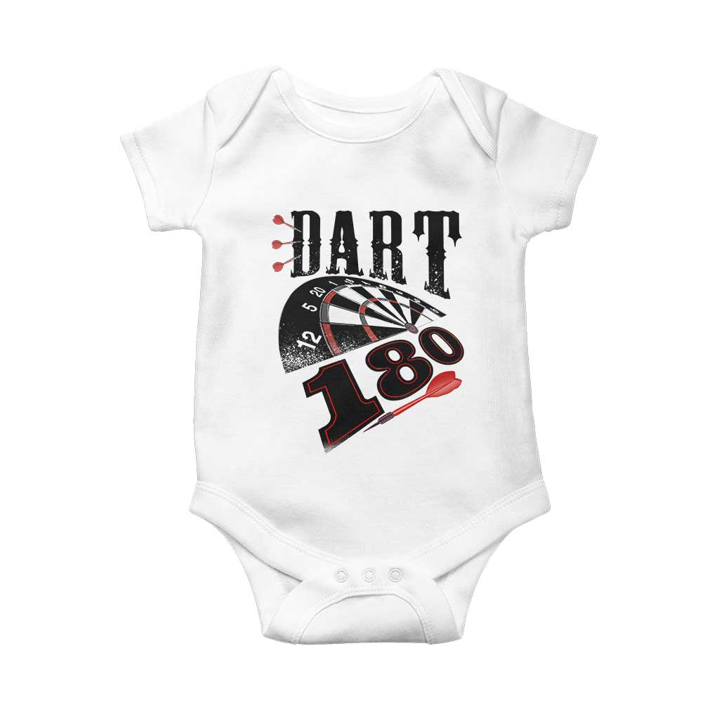Max Score 180 Darts Lover Baby Onesie Darts Team Party Gift TS12 White Print Your Wear