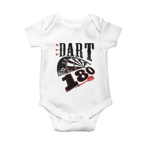 Max Score 180 Darts Lover Baby Onesie Darts Team Party Gift TS12 White Print Your Wear