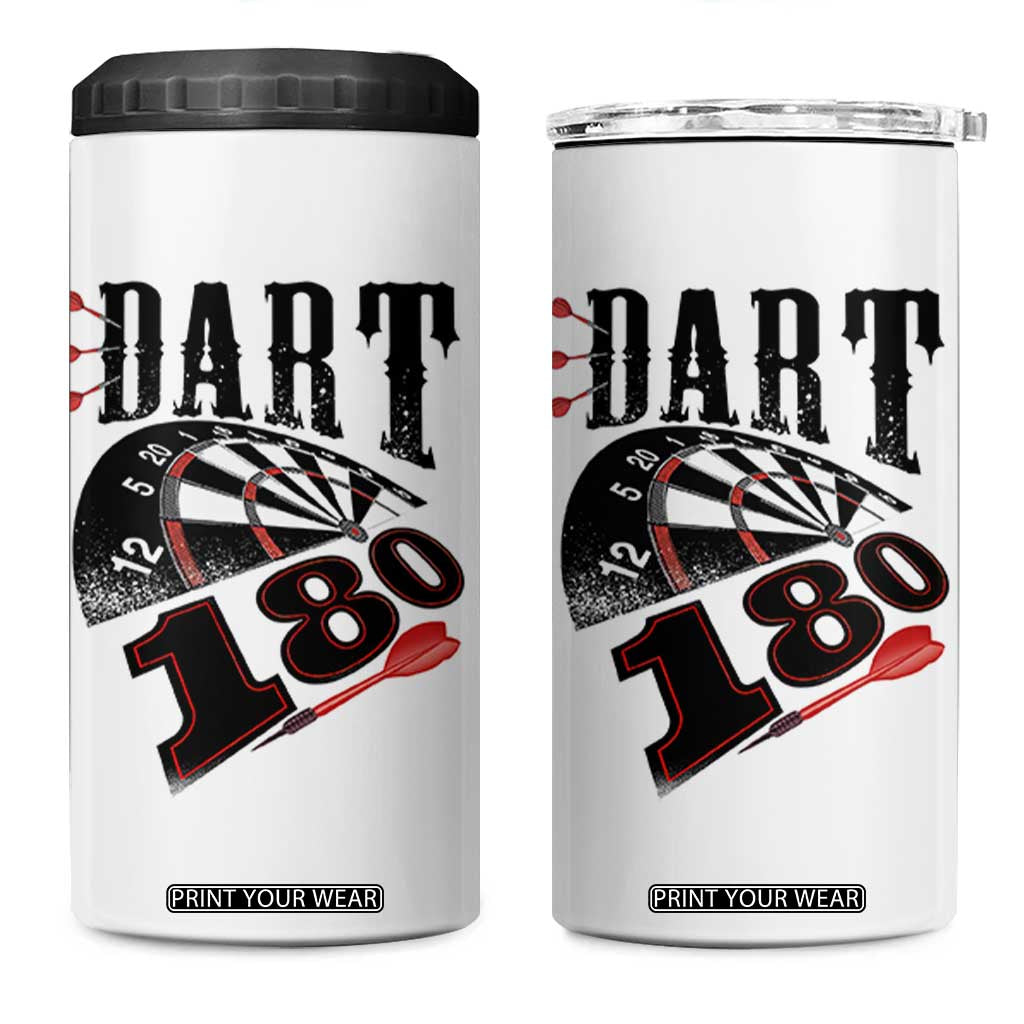 Max Score 180 Darts Lover 4 in 1 Can Cooler Tumbler Darts Team Party Gift TS12 One Size: 16 oz White Print Your Wear