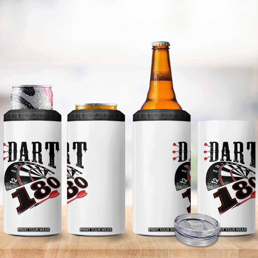 Max Score 180 Darts Lover 4 in 1 Can Cooler Tumbler Darts Team Party Gift TS12 Print Your Wear