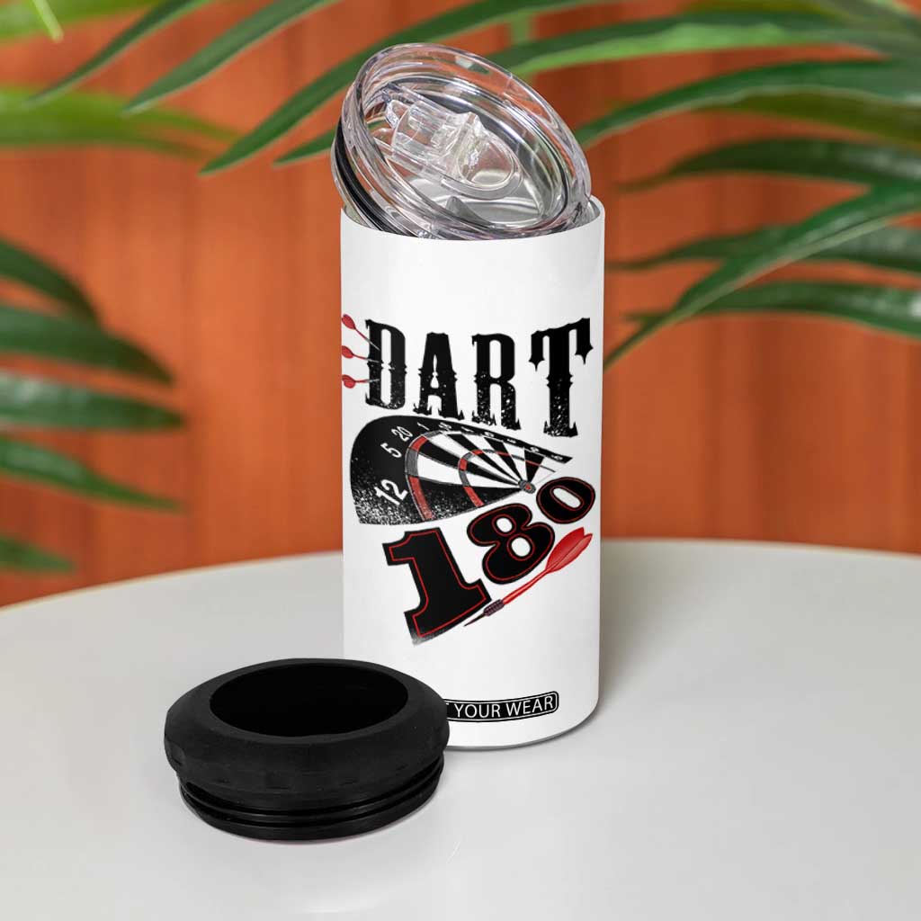 Max Score 180 Darts Lover 4 in 1 Can Cooler Tumbler Darts Team Party Gift TS12 Print Your Wear