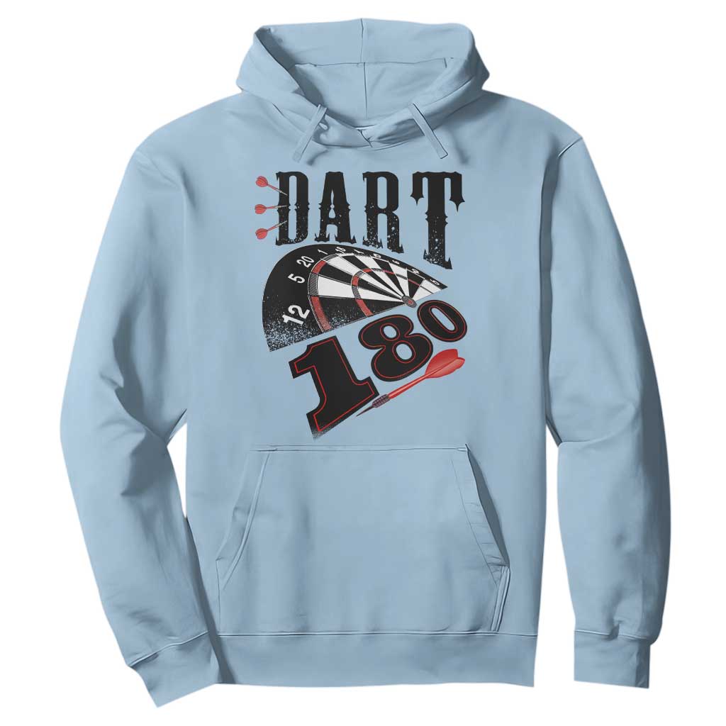 Max Score 180 Darts Lover Hoodie Darts Team Party Gift TS12 Light Blue Print Your Wear