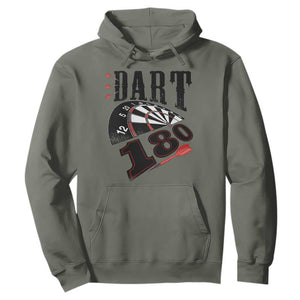 Max Score 180 Darts Lover Hoodie Darts Team Party Gift TS12 Military Green Print Your Wear