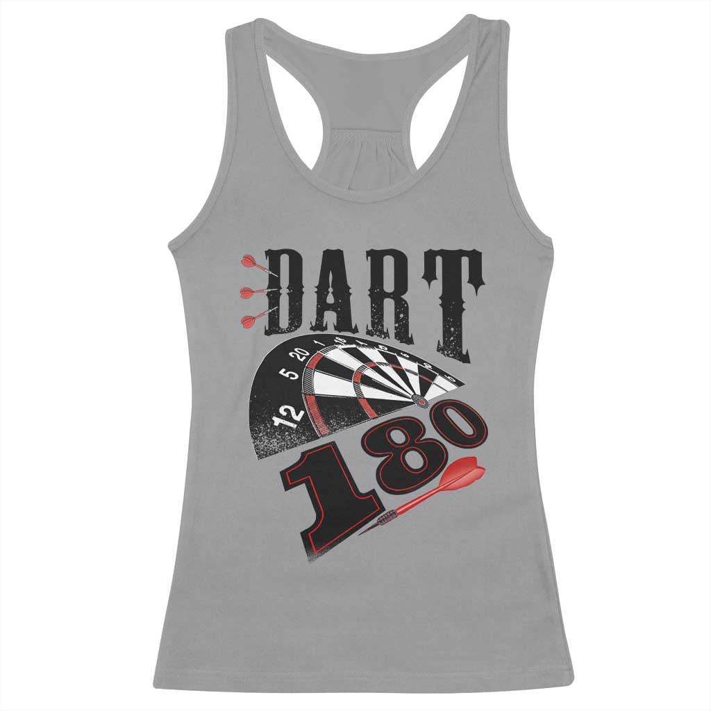 Max Score 180 Darts Lover Racerback Tank Top Darts Team Party Gift TS12 Sport Gray Print Your Wear