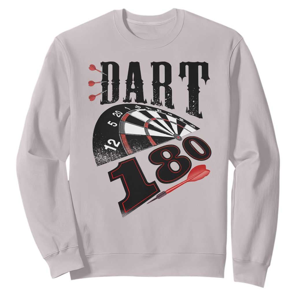 Max Score 180 Darts Lover Sweatshirt Darts Team Party Gift TS12 Ice Gray Print Your Wear