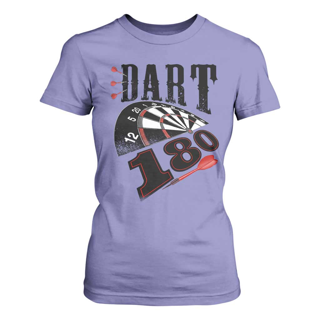 Max Score 180 Darts Lover T Shirt For Women Darts Team Party Gift TS12 Violet Print Your Wear