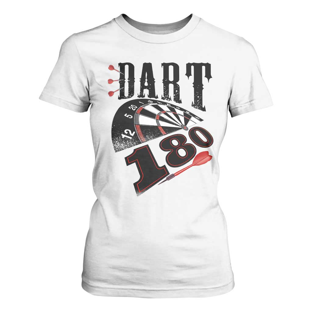 Max Score 180 Darts Lover T Shirt For Women Darts Team Party Gift TS12 White Print Your Wear