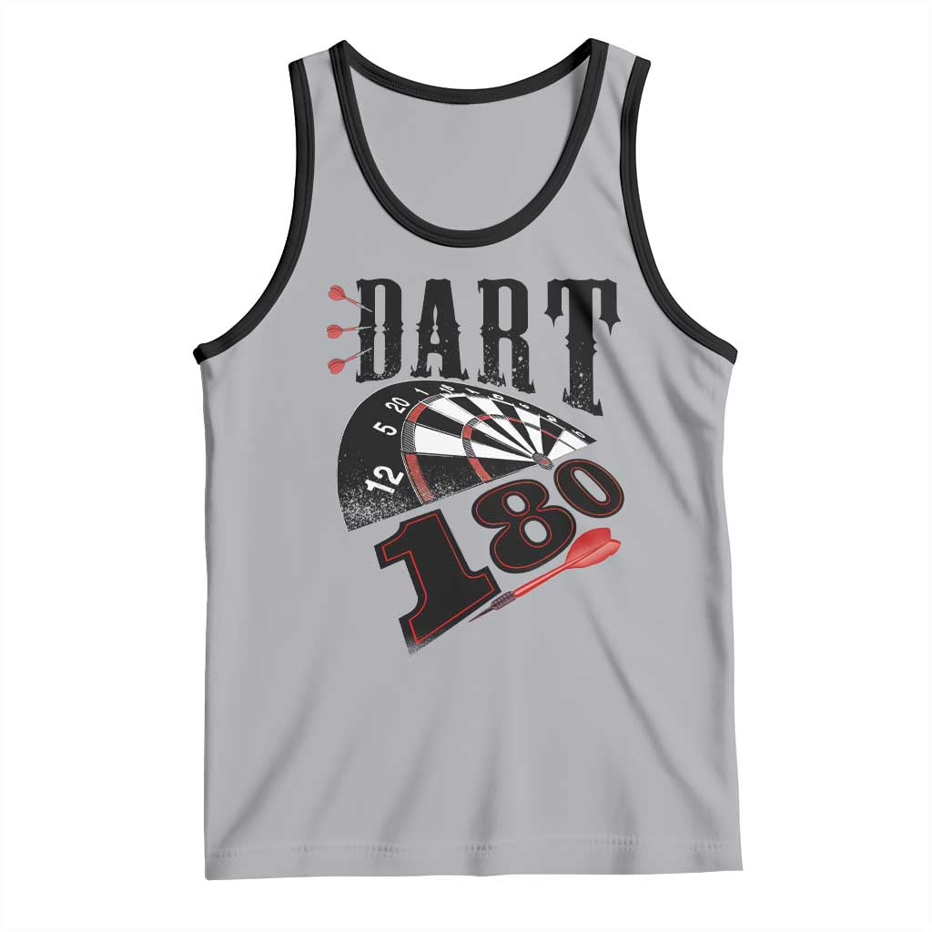 Max Score 180 Darts Lover Tank Top Darts Team Party Gift TS12 Athletic Heather Black Print Your Wear