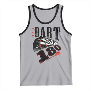 Max Score 180 Darts Lover Tank Top Darts Team Party Gift TS12 Athletic Heather Black Print Your Wear