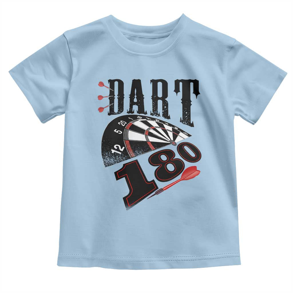 Max Score 180 Darts Lover Toddler T Shirt Darts Team Party Gift TS12 Light Blue Print Your Wear