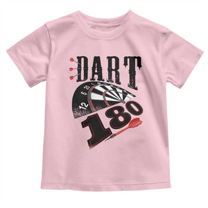 Max Score 180 Darts Lover Toddler T Shirt Darts Team Party Gift TS12 Light Pink Print Your Wear