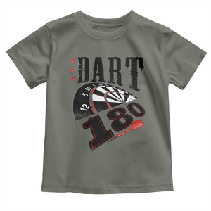 Max Score 180 Darts Lover Toddler T Shirt Darts Team Party Gift TS12 Military Green Print Your Wear
