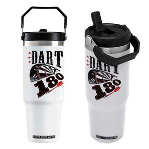 Max Score 180 Darts Lover Flip Straw Tumbler Darts Team Party Gift TS12 One Size: 30 oz White Print Your Wear