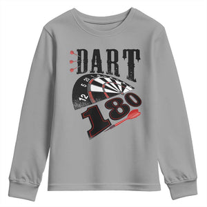 Max Score 180 Darts Lover Youth Sweatshirt Darts Team Party Gift TS12 Sport Gray Print Your Wear