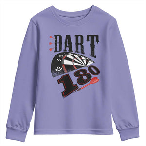Max Score 180 Darts Lover Youth Sweatshirt Darts Team Party Gift TS12 Violet Print Your Wear