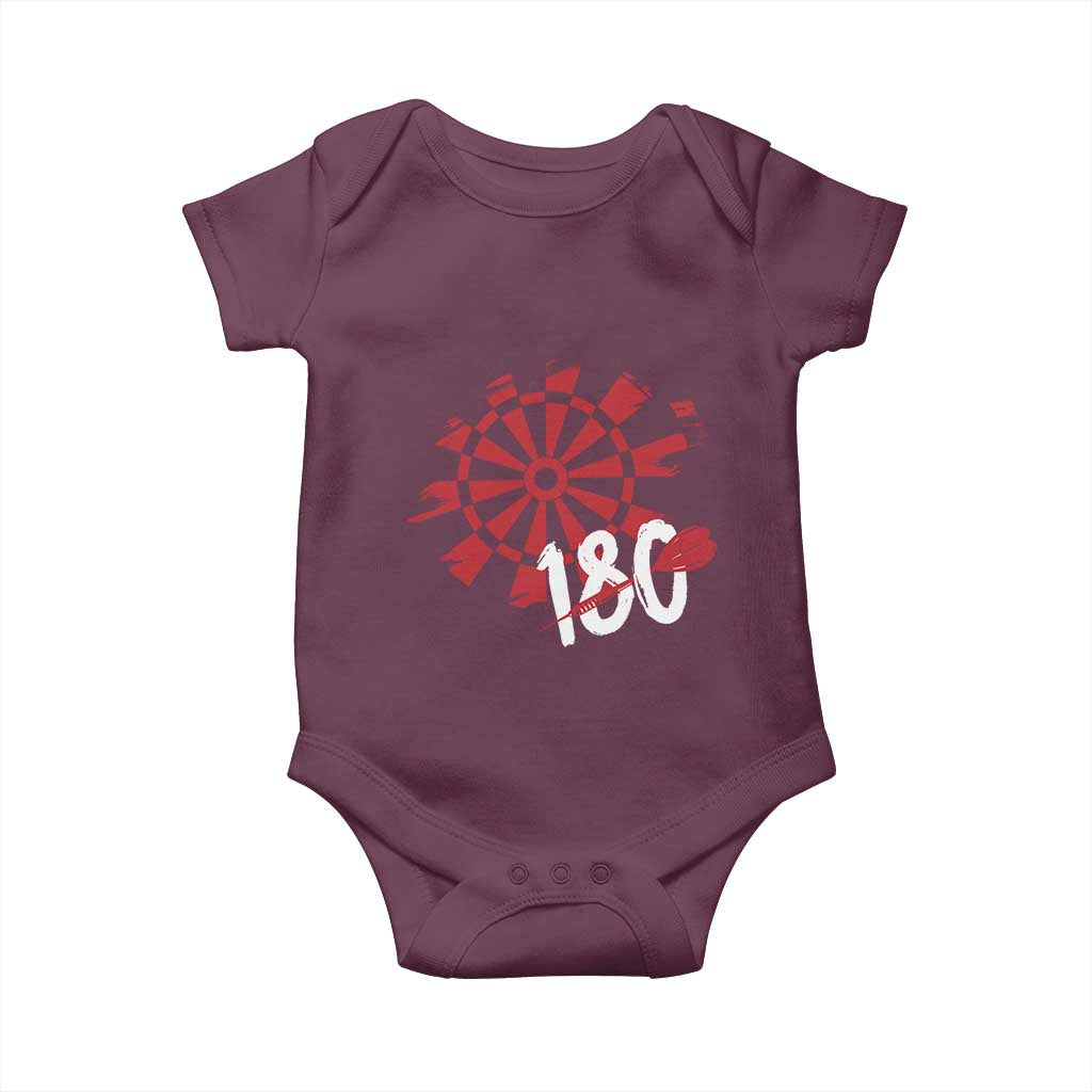 Triple 20 Master Dartist Baby Onesie Funny Pub Games Drinking Gift TS12 Maroon Print Your Wear