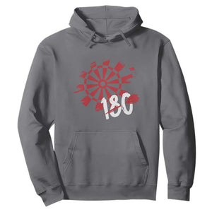 Triple 20 Master Dartist Hoodie Funny Pub Games Drinking Gift TS12 Charcoal Print Your Wear