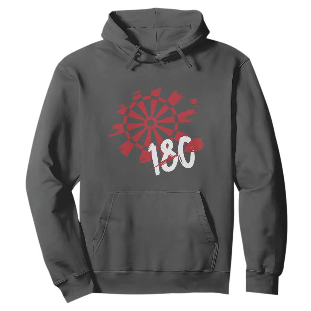 Triple 20 Master Dartist Hoodie Funny Pub Games Drinking Gift TS12 Dark Heather Print Your Wear