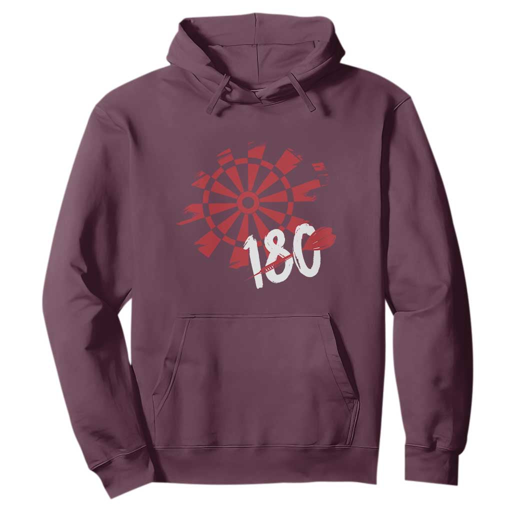 Triple 20 Master Dartist Hoodie Funny Pub Games Drinking Gift TS12 Maroon Print Your Wear
