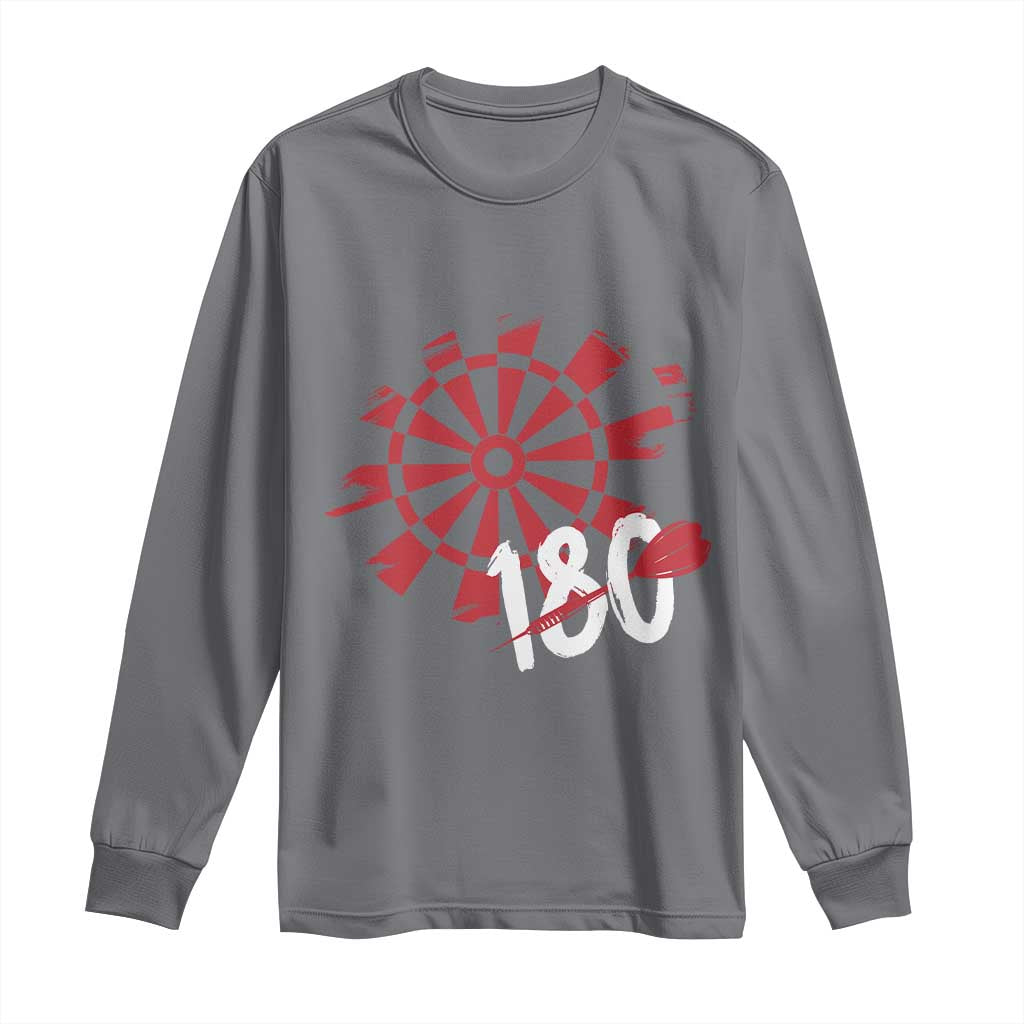 Triple 20 Master Dartist Long Sleeve Shirt Funny Pub Games Drinking Gift TS12 Charcoal Print Your Wear