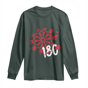 Triple 20 Master Dartist Long Sleeve Shirt Funny Pub Games Drinking Gift TS12 Dark Forest Green Print Your Wear