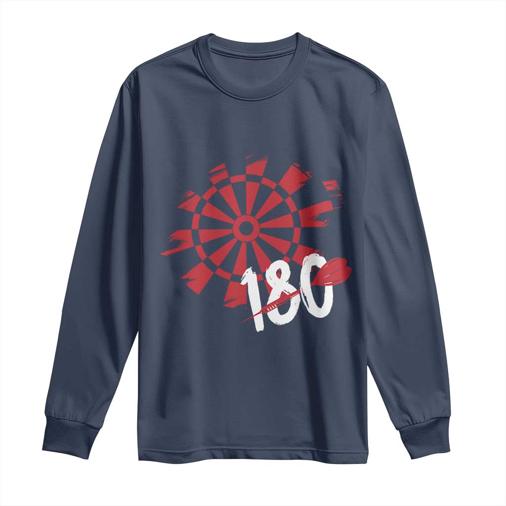 Triple 20 Master Dartist Long Sleeve Shirt Funny Pub Games Drinking Gift TS12 Navy Print Your Wear