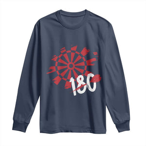 Triple 20 Master Dartist Long Sleeve Shirt Funny Pub Games Drinking Gift TS12 Navy Print Your Wear