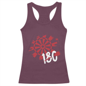 Triple 20 Master Dartist Racerback Tank Top Funny Pub Games Drinking Gift TS12 Maroon Print Your Wear