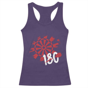 Triple 20 Master Dartist Racerback Tank Top Funny Pub Games Drinking Gift TS12 Purple Print Your Wear