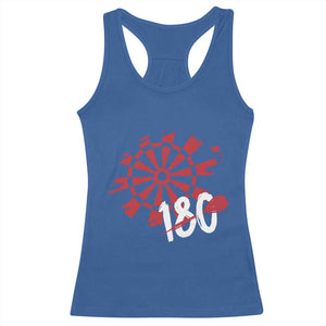 Triple 20 Master Dartist Racerback Tank Top Funny Pub Games Drinking Gift TS12 Royal Blue Print Your Wear
