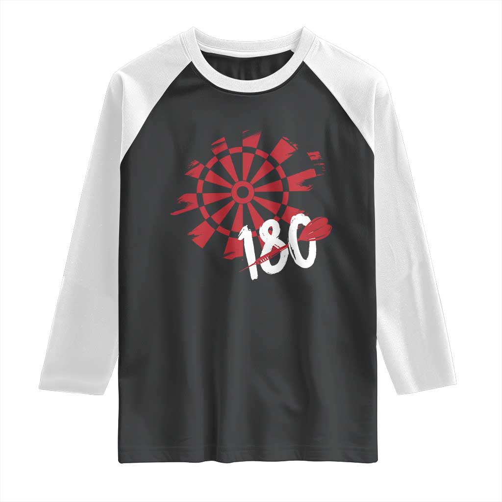 Triple 20 Master Dartist Raglan Shirt Funny Pub Games Drinking Gift - Print Your Wear