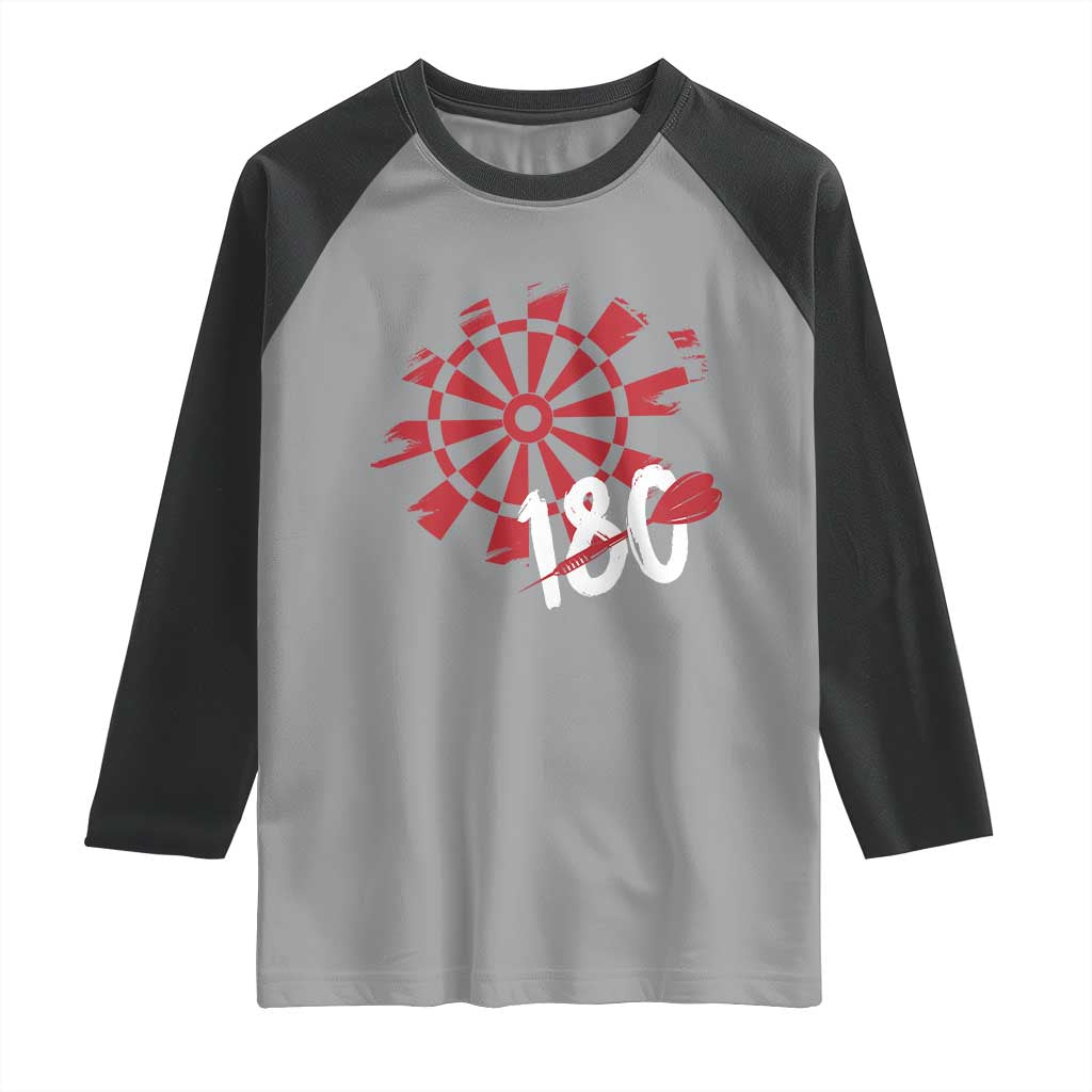 Triple 20 Master Dartist Raglan Shirt Funny Pub Games Drinking Gift TS12 Sport Gray Black Print Your Wear