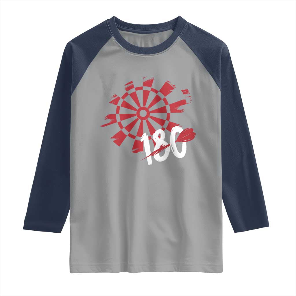 Triple 20 Master Dartist Raglan Shirt Funny Pub Games Drinking Gift TS12 Sport Gray Navy Print Your Wear