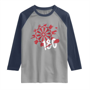 Triple 20 Master Dartist Raglan Shirt Funny Pub Games Drinking Gift TS12 Sport Gray Navy Print Your Wear