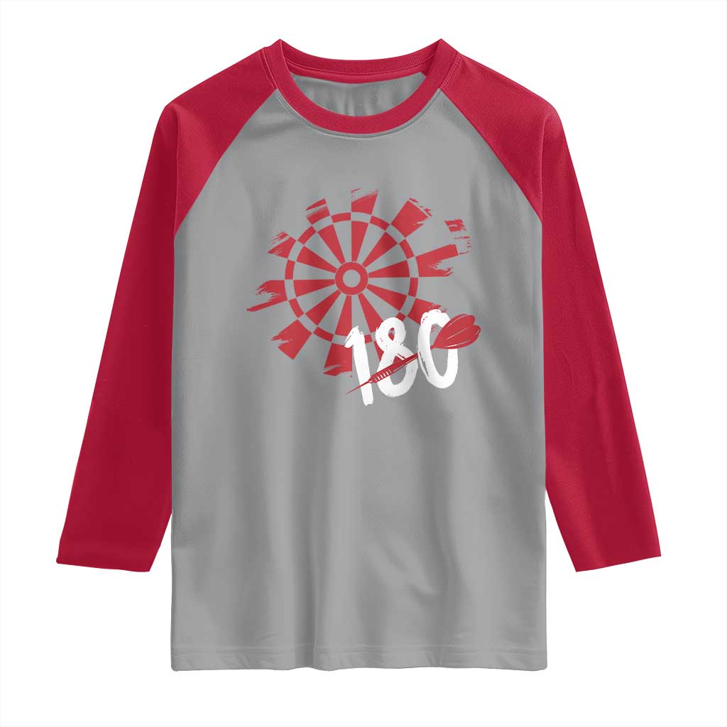 Triple 20 Master Dartist Raglan Shirt Funny Pub Games Drinking Gift TS12 Sport Gray Red Print Your Wear